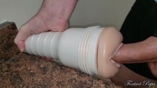 First time fucking a pussy - Stuffed it in and Came so hard - cumshot