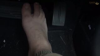 BAREFOOT PEDAL PUMPERS - A RARE BREED - SNEAKERS - SOCKS - BARE FEET - PEDAL PUSHING