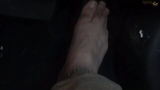 BAREFOOT PEDAL PUMPERS - A RARE BREED - SNEAKERS - SOCKS - BARE FEET - PEDAL PUSHING