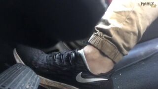 BAREFOOT PEDAL PUMPERS - A RARE BREED - SNEAKERS - SOCKS - BARE FEET - PEDAL PUSHING