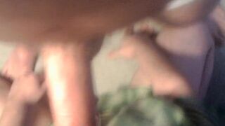 Sucking an XXL white cock and getting a facial - 6 image