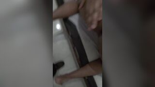 Putito sucking wattle of hairy male