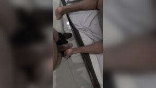 Putito sucking wattle of hairy male