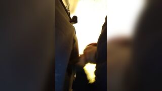 Regular gloryhole aficionado uses my services again and gets his thick black cock milked