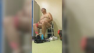 Chubby daddy in locker room - 5 image
