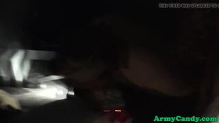 Ginger army hunk tops black ass in the shower - 2 image