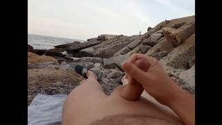 Fingering on a Nudist Beach - 3 image