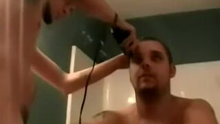 Interracial blowjob and bareback with old and young amateurs