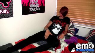 Smoking hot emo twink Rhys Casey moans in pleasure and joy - 1 image