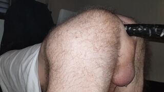 10 inch deep dildo fucking in my ass with my machine - 3 image