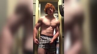 Hot Ginger Strips and Cums