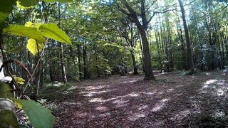 Naked in public Bluebell Hill woods Kent