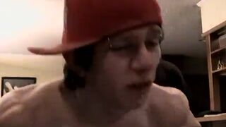 Leather gay men spanking gives the guy such a drilling that the slightest little graze of - 5 image