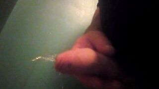 i love to piss, phimosis cock with panties