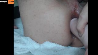 Creampie ButtHolle, Dildo Ride Waiting for a Big Cock