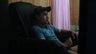 I spy my step bro from the window masturbating in home - 2 image