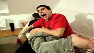 Spank him and jerk off male on spanking blowjobs gay His booty is spanked, but soon - 1 image