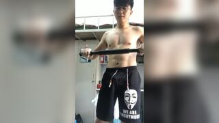 ASIAN DOG JERK HIS DICK FOR ME2 - 3 image