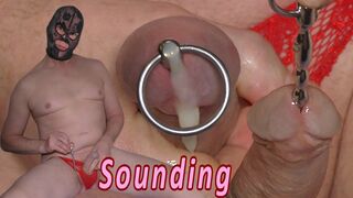Sounding urethral Cock with Cumshot Kinky BDSM man Steel tools toy male - 3 image