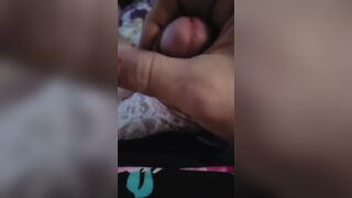 Masturbating in my pink lace panties - 15 image
