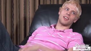 SOUTHERNSTROKES Interviewed Stud Cory Jerks Off Solo On Cam - 2 image