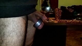 Swinging with so much weight on the testicles ,so much pleasure