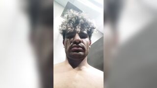 Latino gay loves to touch his body until he cums