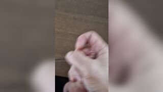 cumshot after hour long edging