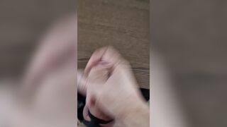 cumshot after hour long edging