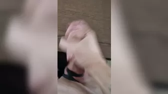 cumshot after hour long edging