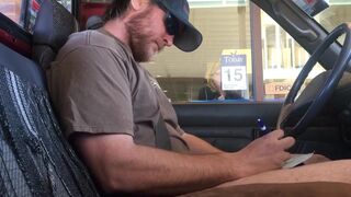 Horny Guy Bustin A Nut at the Bank ( Hands free Public Cum ) - 2 image