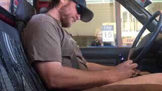 Horny Guy Bustin A Nut at the Bank ( Hands free Public Cum ) - 3 image