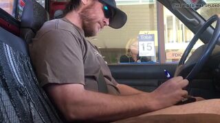 Horny Guy Bustin A Nut at the Bank ( Hands free Public Cum ) - 5 image