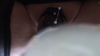 Estim cum is dripping