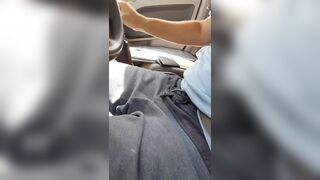 Car ride in the empty dick