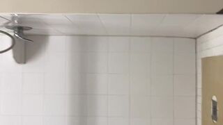 Black man in public gym showers - 2 image