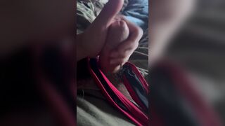 Army specialist jerks off in his uniform wearing a jock and wrestling singlet under the uniform - 6 image