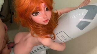 Small Penis Cumming On My Doll Sexy Back Hugging An Inflatable Airplane - Elsa Babe Silicone Love Doll Model Takanashi Mahiru - 4 image