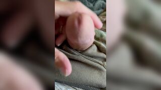 Soldier jerks his hard cock in uniform dripping precum with hot cum shot - 12 image