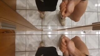 Jerked against the mirror