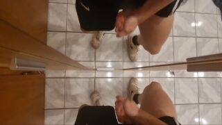 Jerked against the mirror