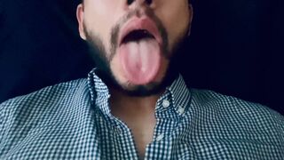 Mouth & Tongue Fetish (ASMR Mouth sounds and jerking off) - 2 image