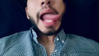 Mouth & Tongue Fetish (ASMR Mouth sounds and jerking off) - 6 image