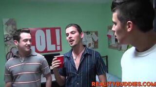 Kinky college guys have hardcore anal sex in the dorm room - 2 image