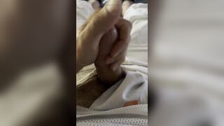 Horny soldier in football uniform jerks off with second load in a row!