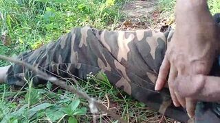 Pissing tribute to SOFIA IN sitting mood