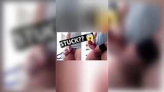 Daddy's cock gets STUCK in PUMP??