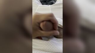 Army solider - in football uniform - jerks off and shoots cum all over his cup! wearing cleats!