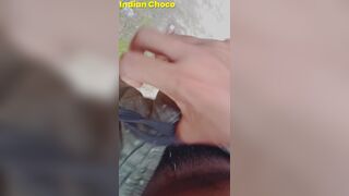 Indian sexy boy flashing his big cock in the public and after that he's peeing in the outside - 4 image