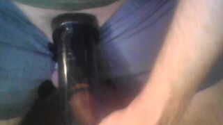 Cock Milking Play With Two Cocksleeves Bound Balls And Rings On Cock